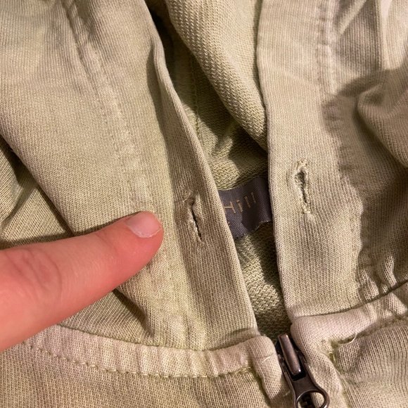 Light Green Zip-Up Hoodie - Picture 4 of 7